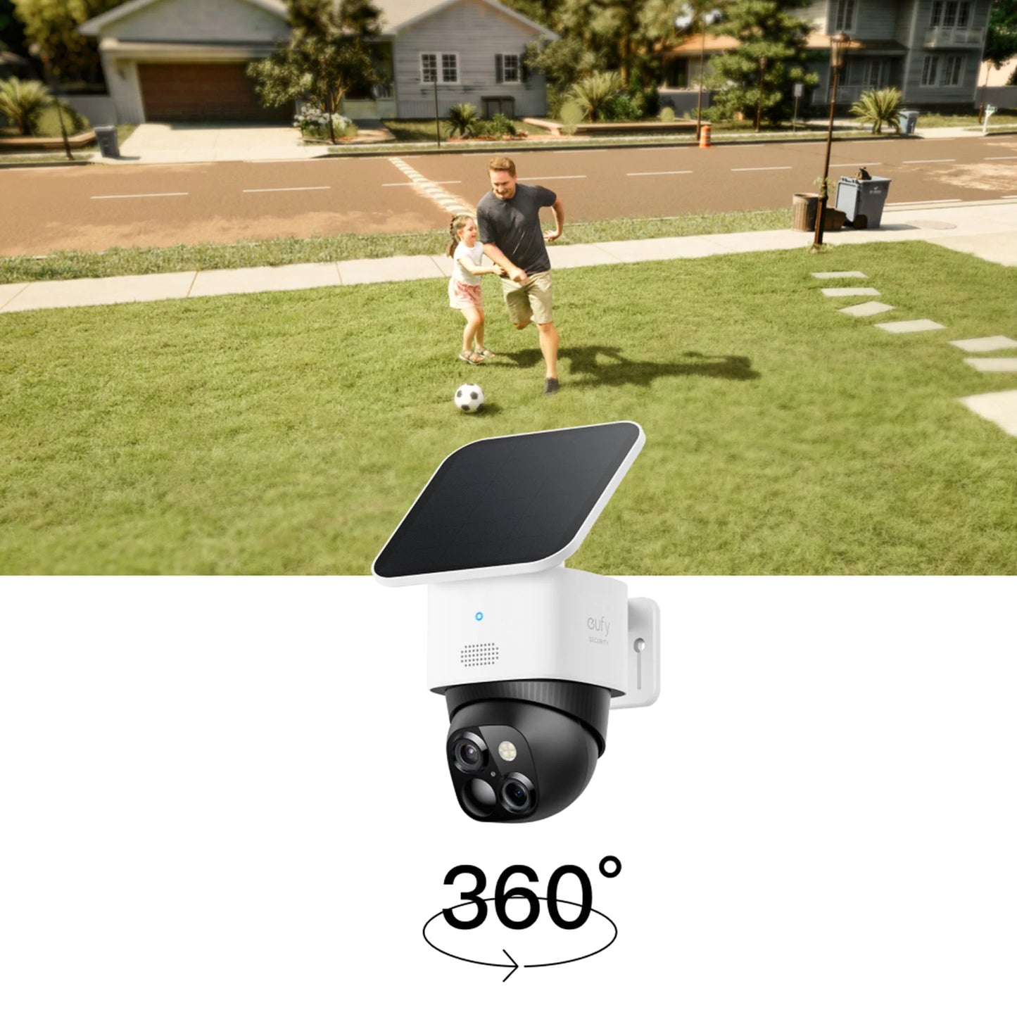 eufy Security – SoloCam S340 Outdoor Wireless 3k Security Camera with Dual Lens – White