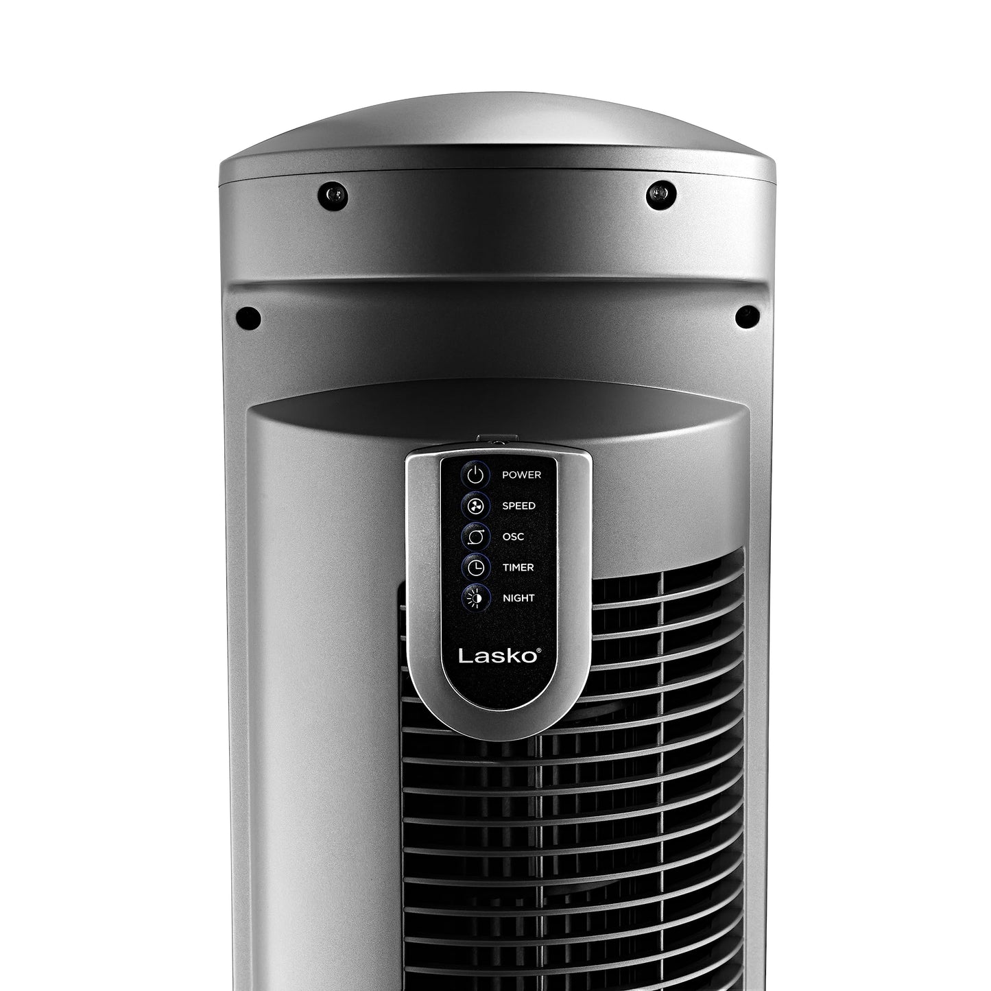 LASKO Oscillating Tower Fan with Remote - 42" Silver