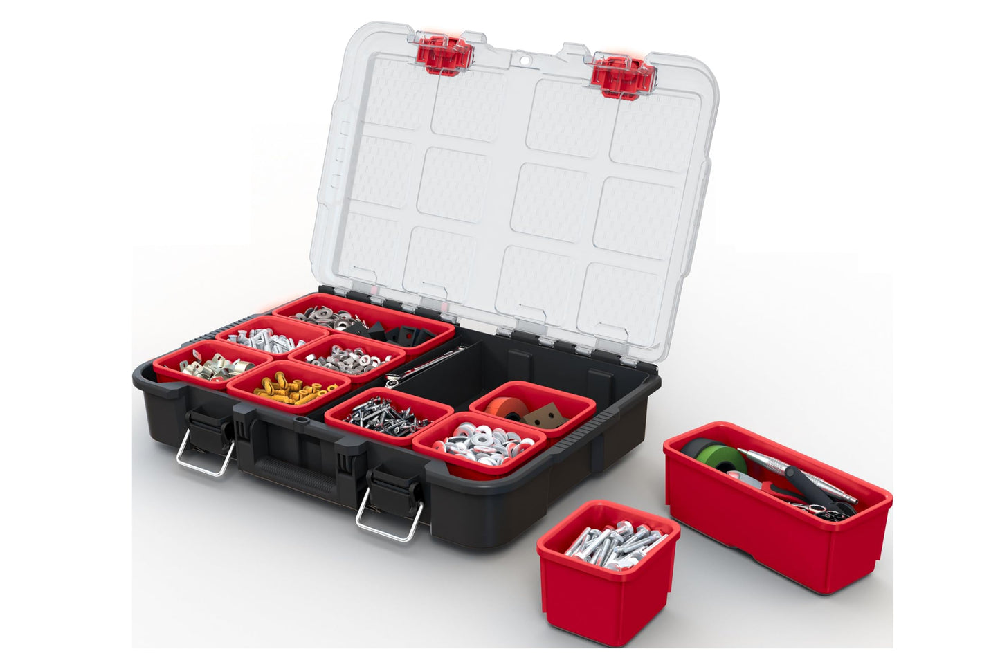 KETER Stack-n-Roll Tools Organizer - 3 Piece Rolling System