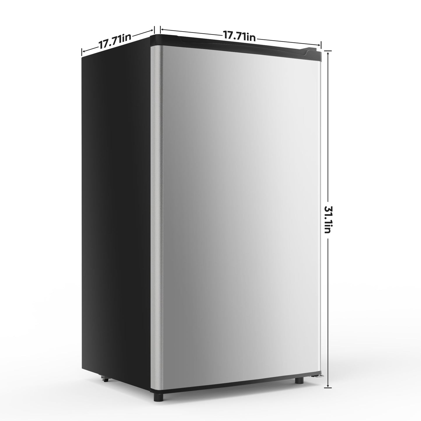 NEWBULIG Mini Fridge with Freezer - 3.2 Cu.Ft Compact Refrigerator