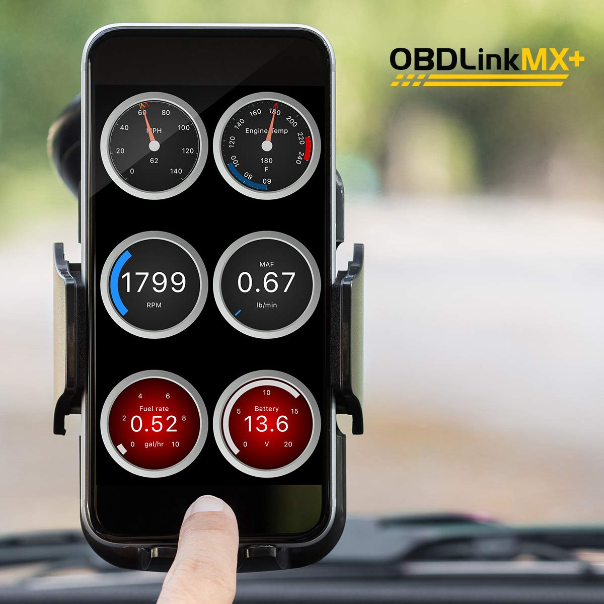 OBDLINK MX+ OBD2 Bluetooth Scanner for iPhone & Android