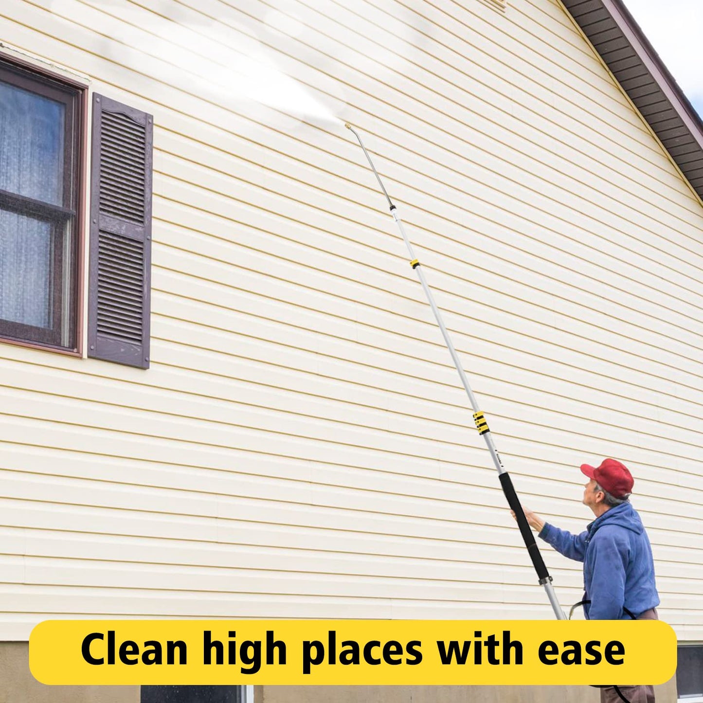 JANZ Aluminum 24 FT Telescoping Pressure Washer Wand