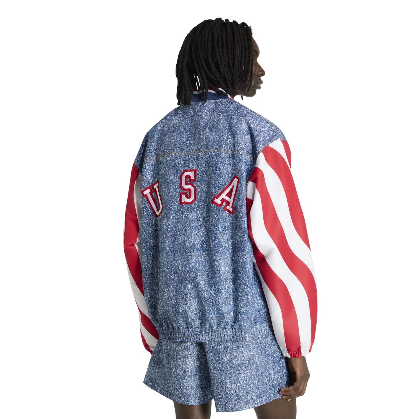 USA Denim Graphic Track Top