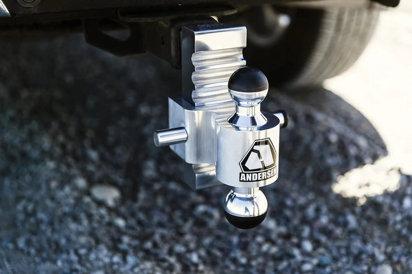Rapid Hitch | Best Adjustable Ball Mount | 6" Drop/Rise, 2 - 2-5/16" Plate Steel Dual Ball | Fits 2" Receiver | 3410