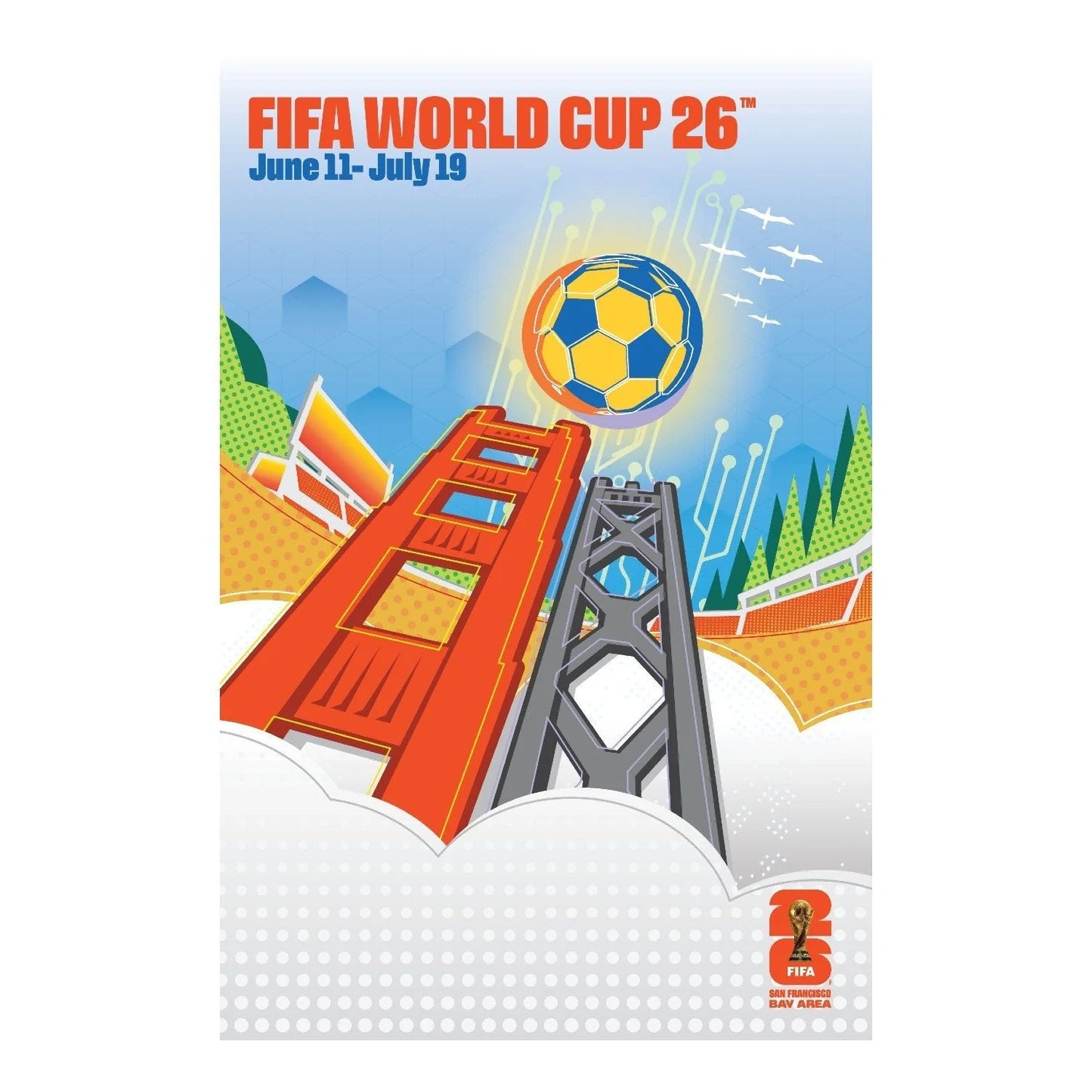 FIFA World Cup 2026™ San Francisco Bay Area Host City Poster