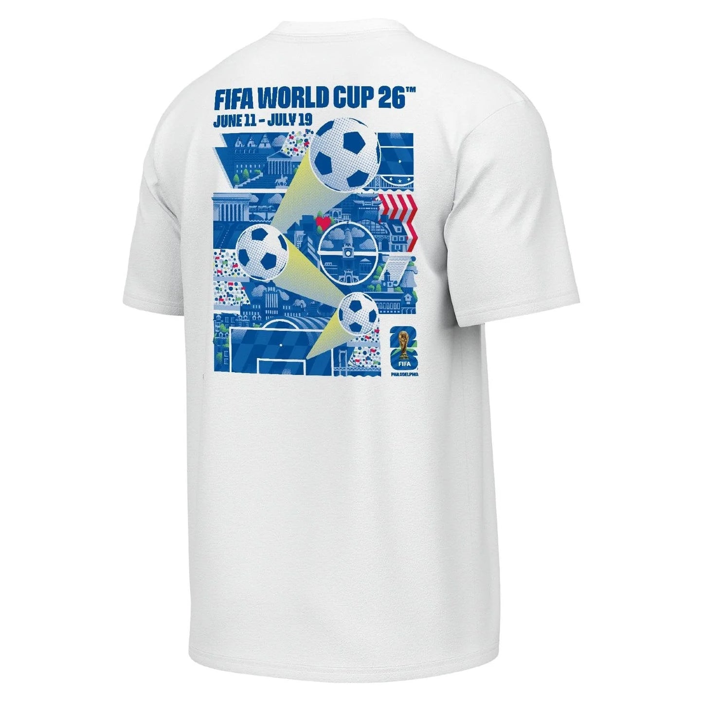 FIFA World Cup 2026™ Philadelphia Poster White T-Shirt - Unisex