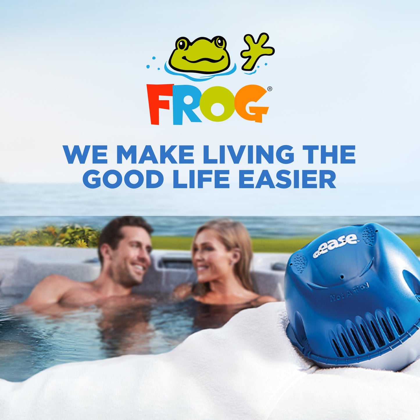 FROG @Ease Floating System for Hot Tubs - Smart Chlorine Sanitizer