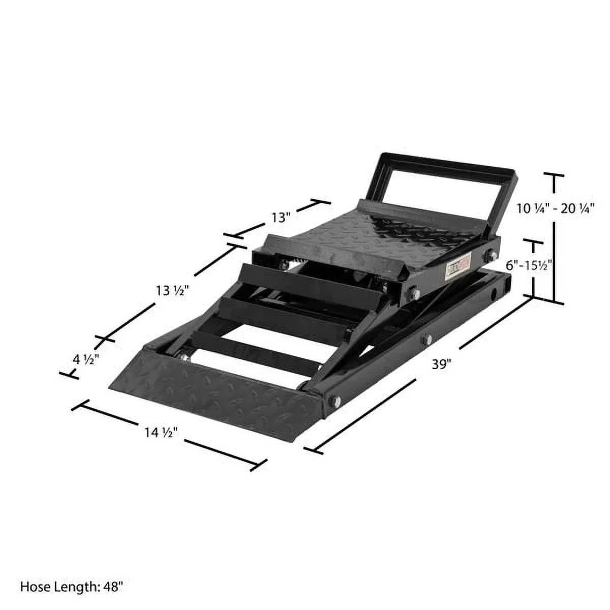 Black Widow Hydraulic Car Lift with Ramp – 3,000 lb. per pair Capacity sgtnighsdesigns