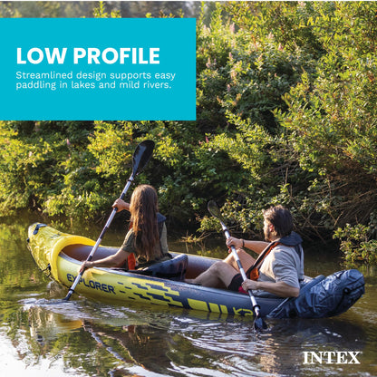 INTEX Explorer K2 Inflatable Kayak Set for 2 People