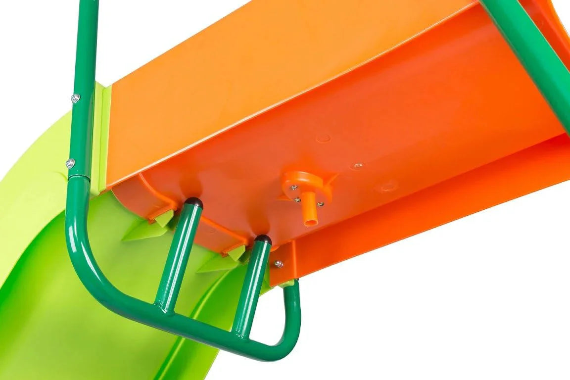 Outdoor Playground Slide, Big Backyard Freestanding Plastic Slide, 10 ft Outdoor Swing Set Slide for Kids Ages 4-8