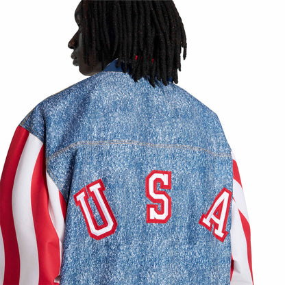 USA Denim Graphic Track Top