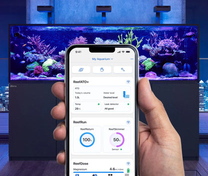 Red Sea 3-in-1 ReefATO + ATO Auto Top Off System for Aquarium | Water On Floor Alarm | App Controled with Fish Tank Temperature Probe