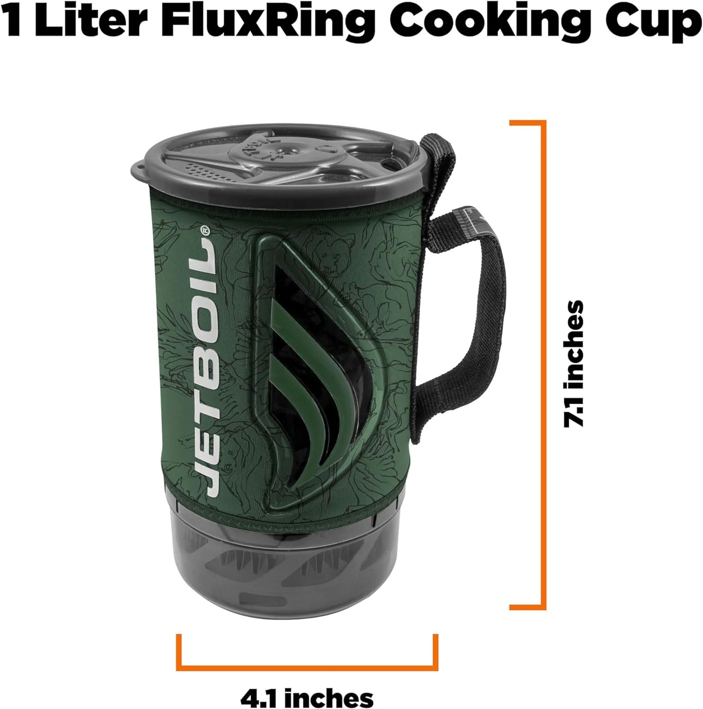 Flash Camping and Backpacking Stove System, Portable Propane/Isobutane Burner with Cooking Cup for Outdoor Trips and Hiking