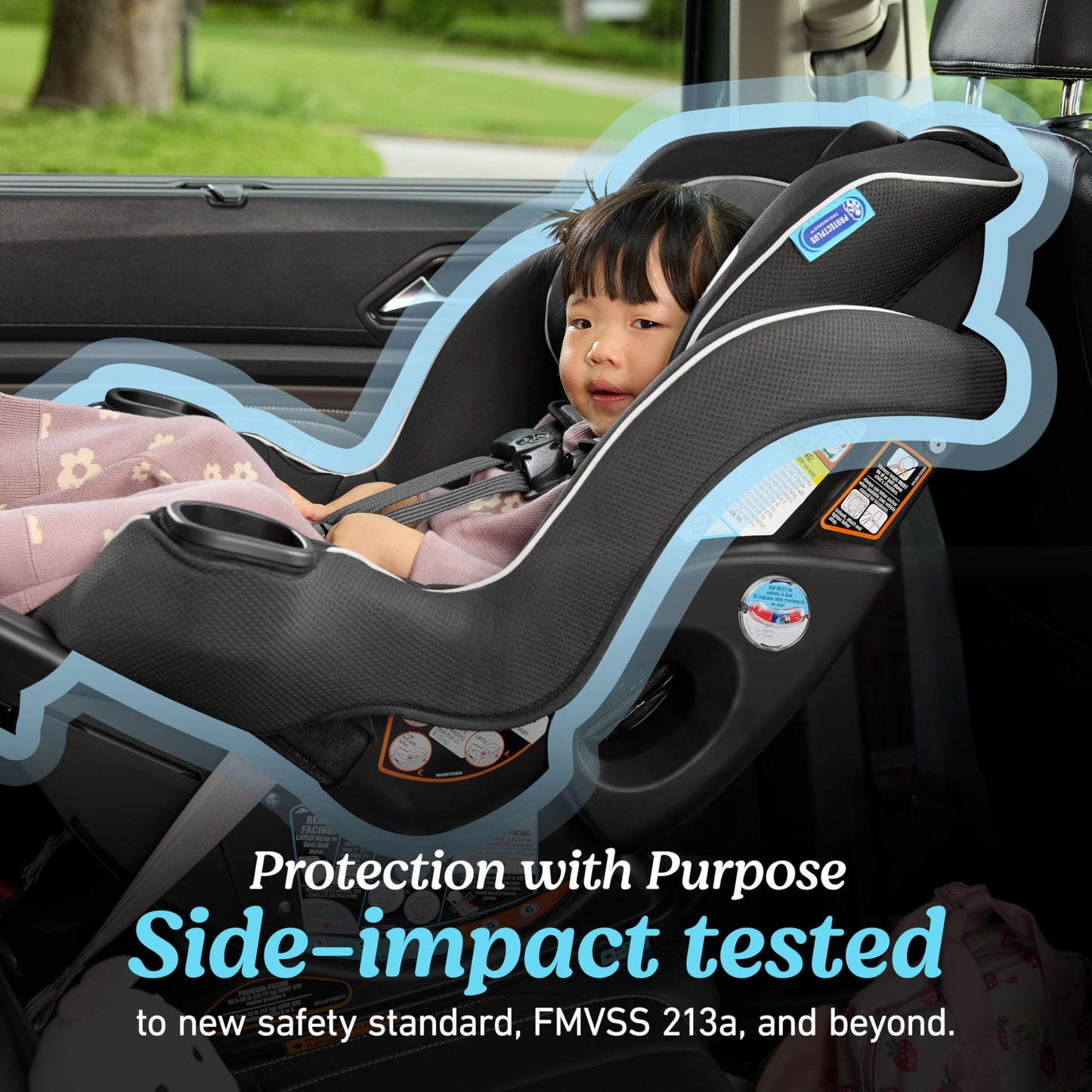 GRACO Extend2Fit Convertible Baby Car Seat - Gotham Model