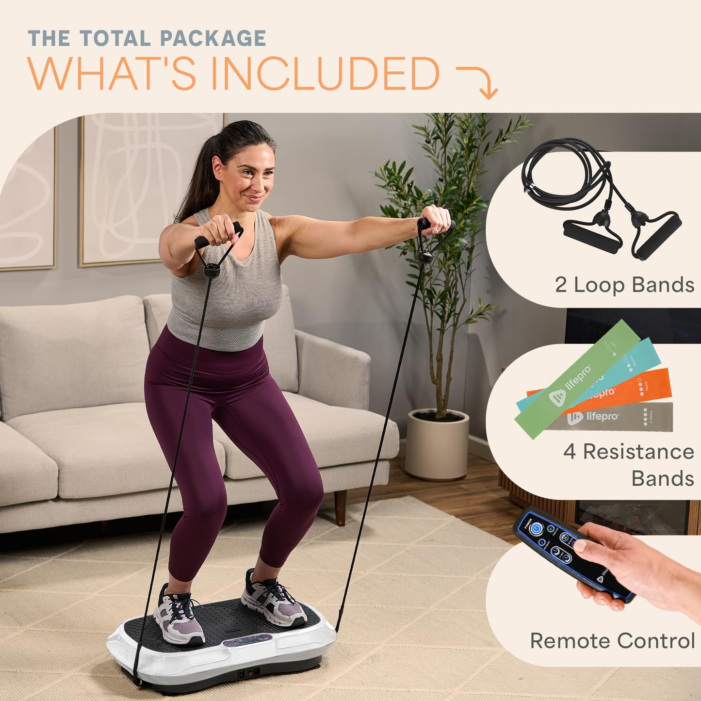 LIFEPRO Waver Vibration Plate Exercise Machine for Fitness
