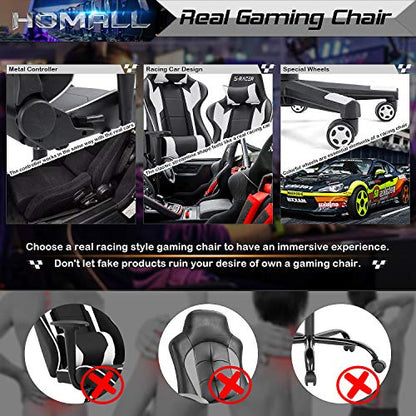 HOMALL Gaming Chair - High Back Ergonomic Leather Desk Chair