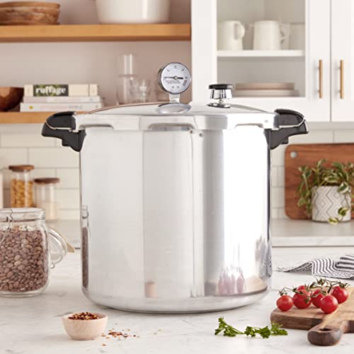 Presto 01784 23 Quart Induction Compatible Pressure Canner, Silver, Aluminum: Home & Kitchen