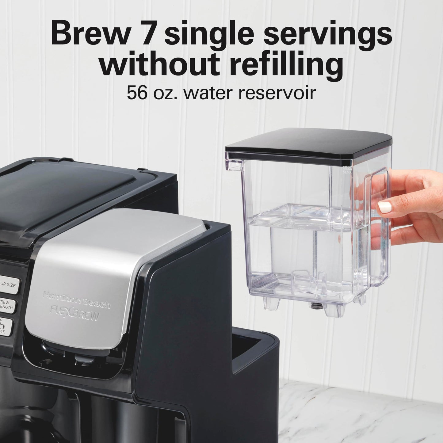 HAMILTON BEACH FlexBrew Trio Coffee Maker - K-Cup & Ground Compatible