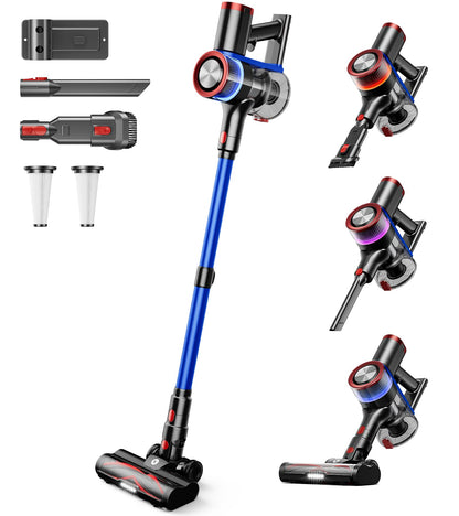 NADALY Cordless Vacuum Cleaner 550W 65Min Lightweight 8-in-1