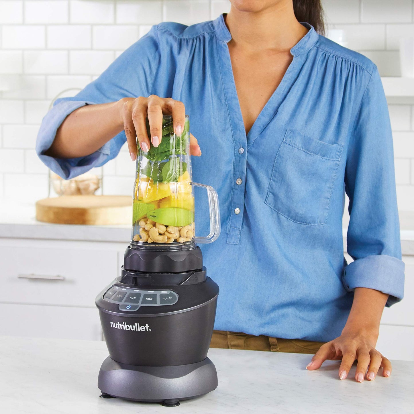 NUTRIBULLET Full-Size Blender Combo 1200W - Dark Gray