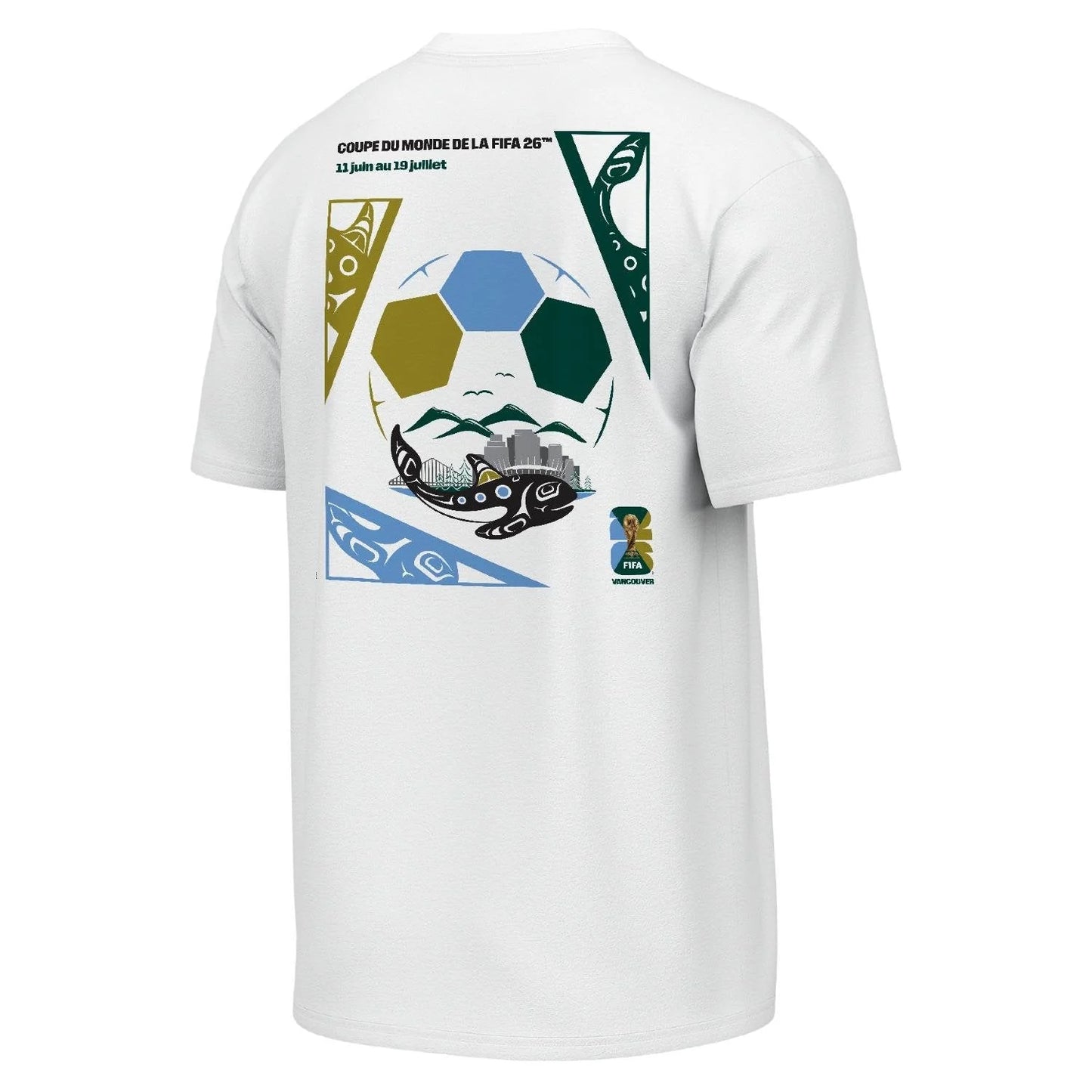 FIFA World Cup 2026™ Vancouver Poster White T-Shirt FRE - Unisex