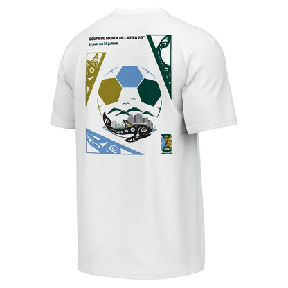 FIFA World Cup 2026™ Vancouver Poster White T-Shirt FRE - Unisex