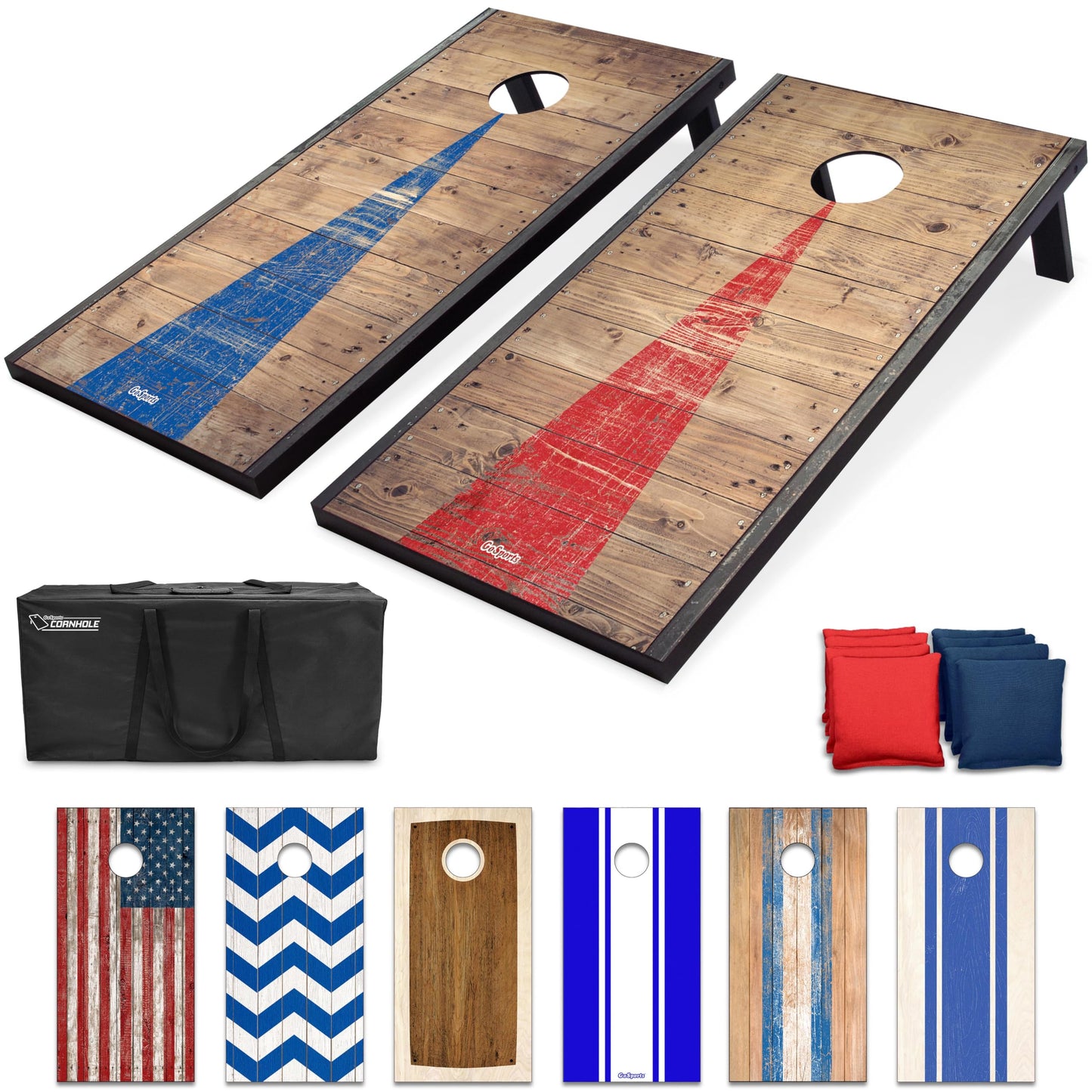 GOSPORTS Portable Cornhole Sets - 4x2 ft & 3x2 ft Options