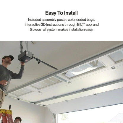 Chain Drive 750 3/4 HPc Garage Door Opener w/Battery Backup - Heavy Duty.