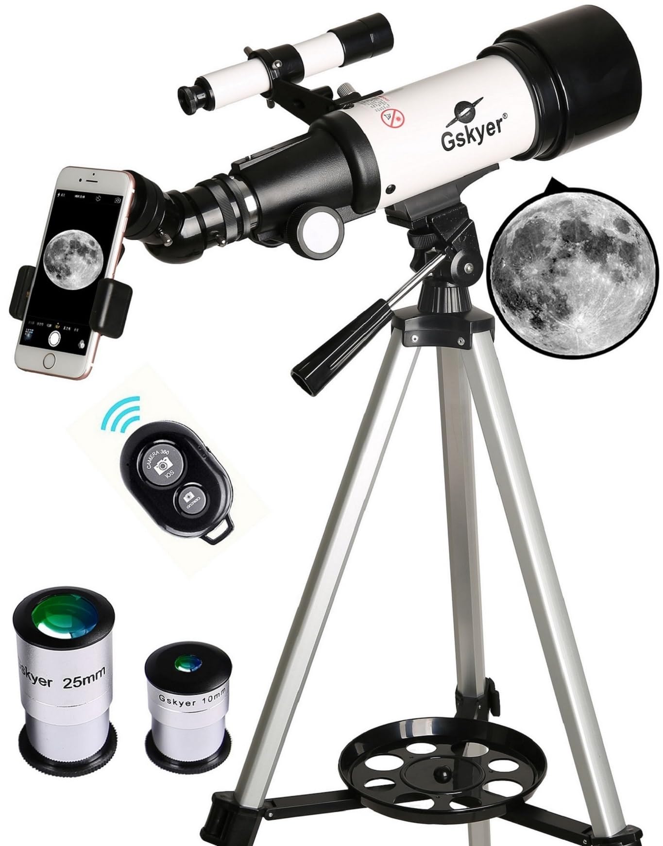 GSKYER 70mm Aperture 400mm AZ Mount Astronomical Telescope