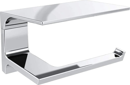 Pivotal Toilet Paper Holder With Shelf, Polished Nickel, Bathroom Accessories, 79956-PN