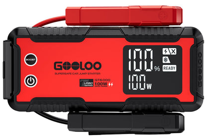 GOOLOO GT6000 Jump Starter - 6000A Auto Battery Booster
