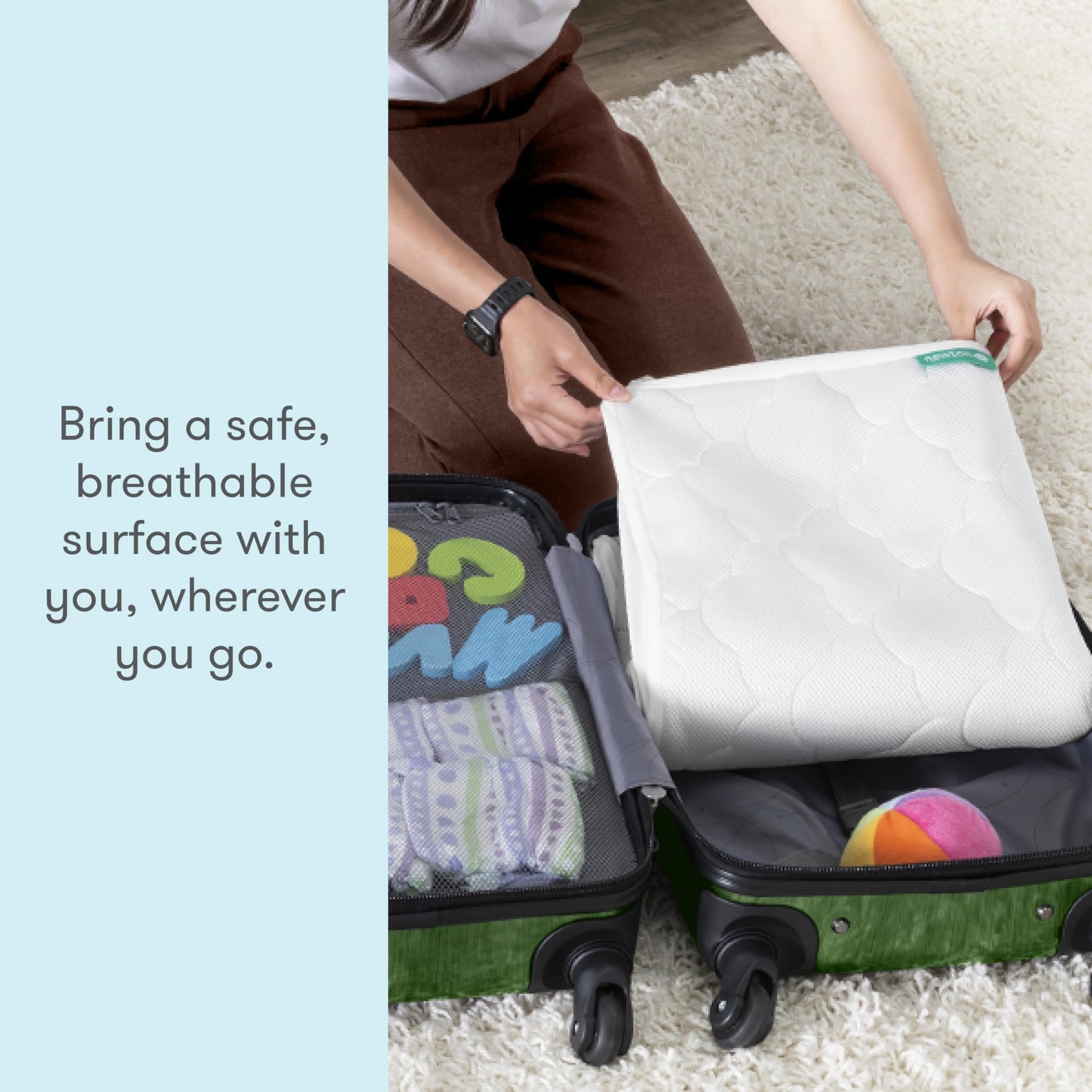 NEWTON BABY Waterproof Crib Mattress Pad | Ultra-Breathable Comfort