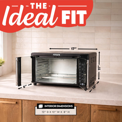 GOURMIA French Door Air Fryer - 25 Qt Convection Oven