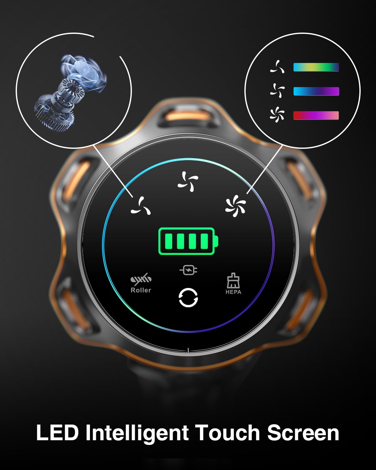 MOHOMO Cordless Vacuum Cleaner 650W 70Mins with OLED Screen