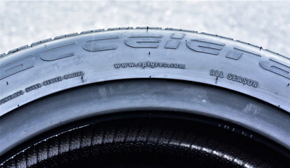 One set of 4(4)255/35R20 ZR 97Y XL A/S performance tires for: 2007-10 Mercedes-Benz S550 4Matic, 2017-18 Audi Q3 Technik