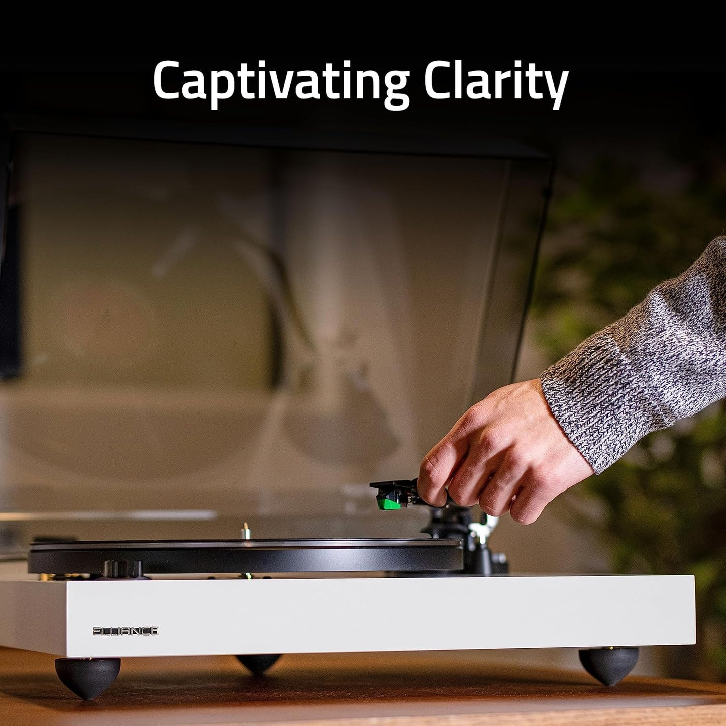 Fluance RT81+ Vinyl Turntable, VM95E Cartridge, Walnut
