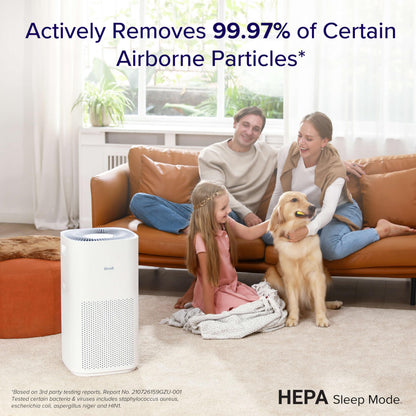 LEVOIT Core 600S-P Air Purifier for Large Rooms, White