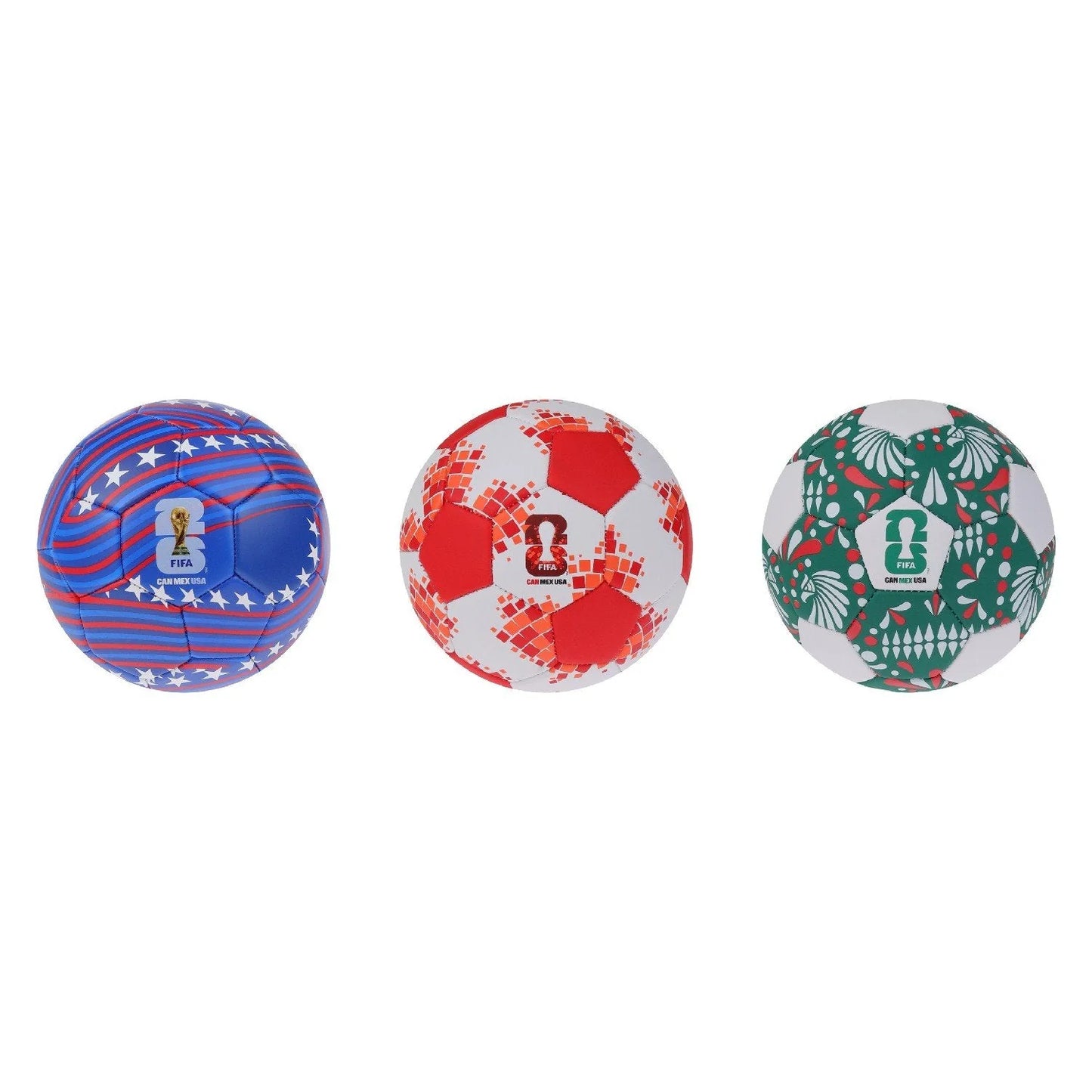 FIFA World Cup 2026™ Host Country Mini Football 3 Pack