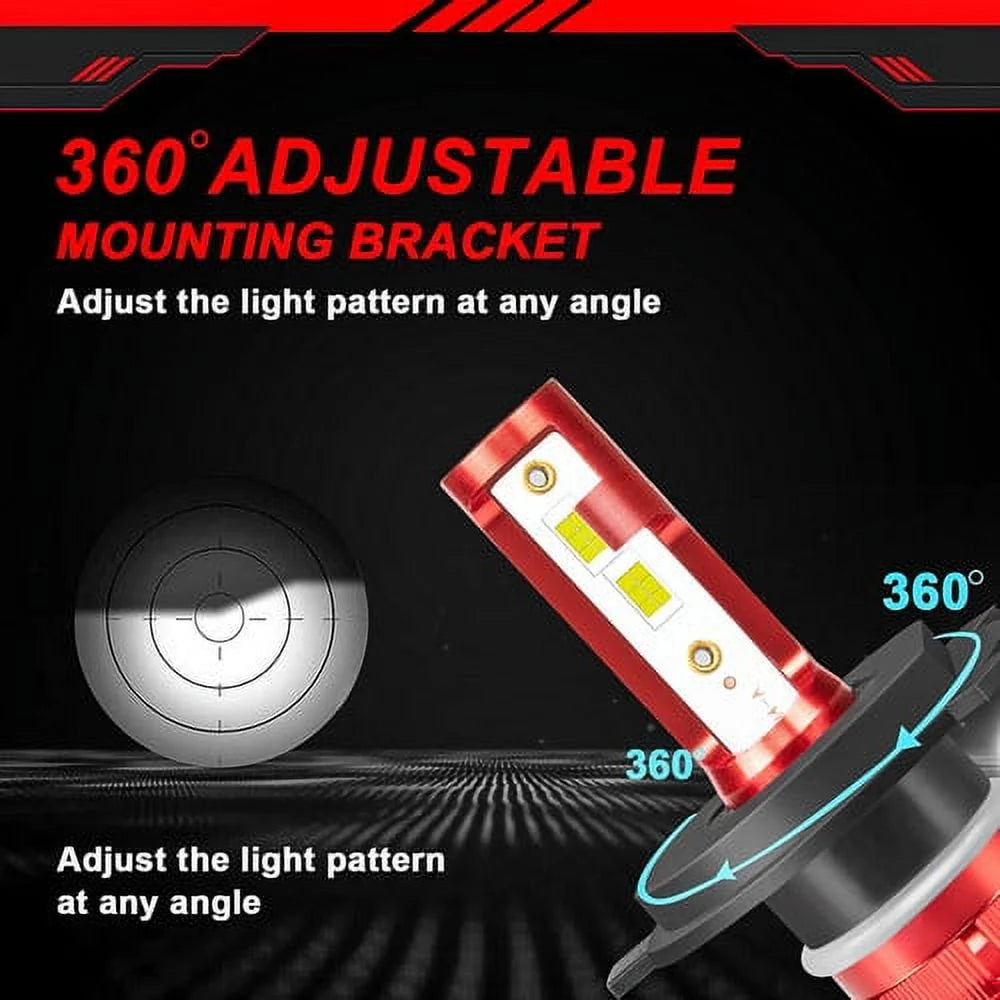 for Ford F 150 F 250 Truck E-150 E-250 Van 5x7'' 7x6'' LED Crystal Clear Glass Lens Headlight Set