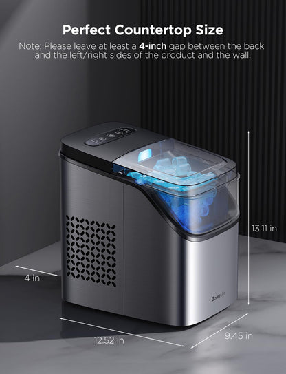 GOVEELIFE Smart Ice Maker Countertop - Portable Ice Machine