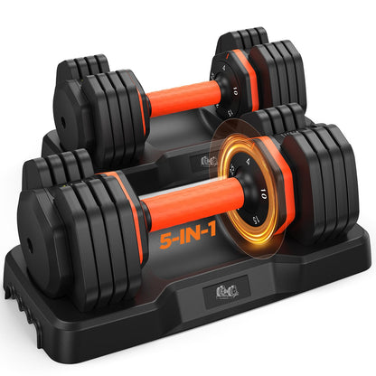 LIFEOG 2026 FDB2 Adjustable Dumbbell Set - 110lbs