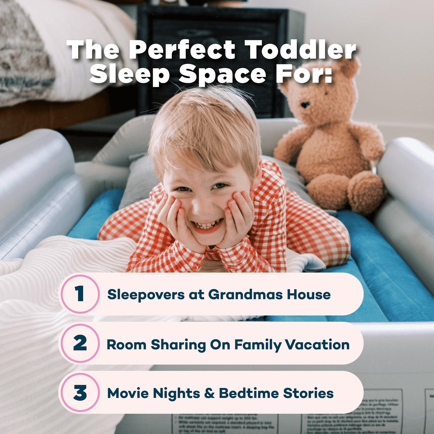 SLUMBERPOD SlumberTot Inflatable Toddler Travel Bed - Portable Air Mattress