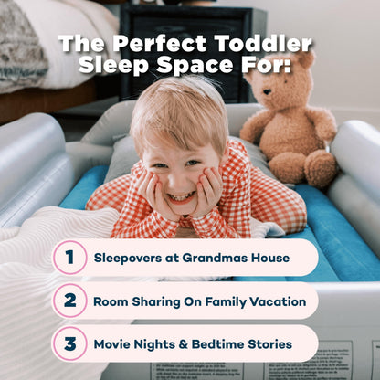 SLUMBERPOD SlumberTot Inflatable Toddler Travel Bed - Portable Air Mattress