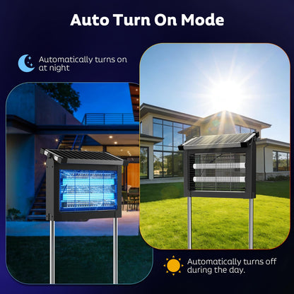 ONBEAM Solar Bug Zapper Outdoor - Waterproof Mosquito Killer