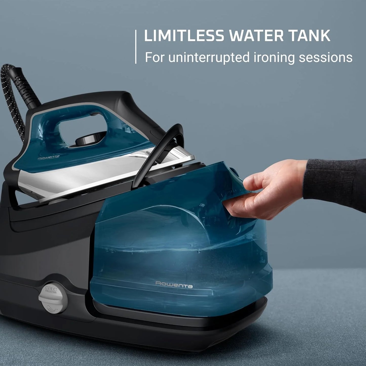 Rowenta DG8624 Steam Station Iron, 1800W, 1.1L Tank, Blue