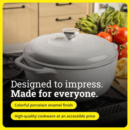 LODGE Essential Enamel Cast Iron Dutch Oven - 6 Quarts