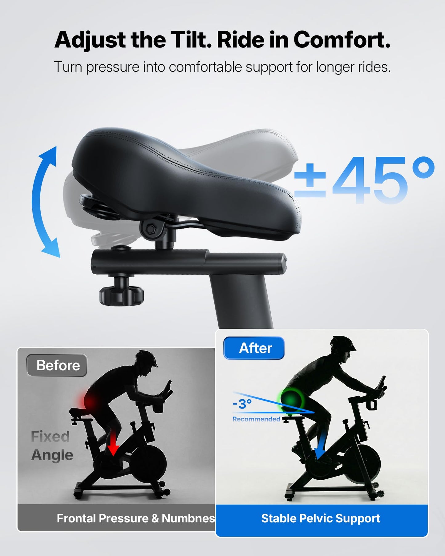 MERACH Exercise Bike with App & 300lbs Capacity
