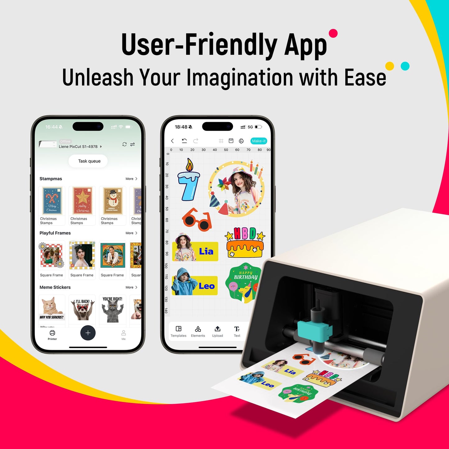 LIENE PixCut S1 Color Sticker Printer & Cutting Machine