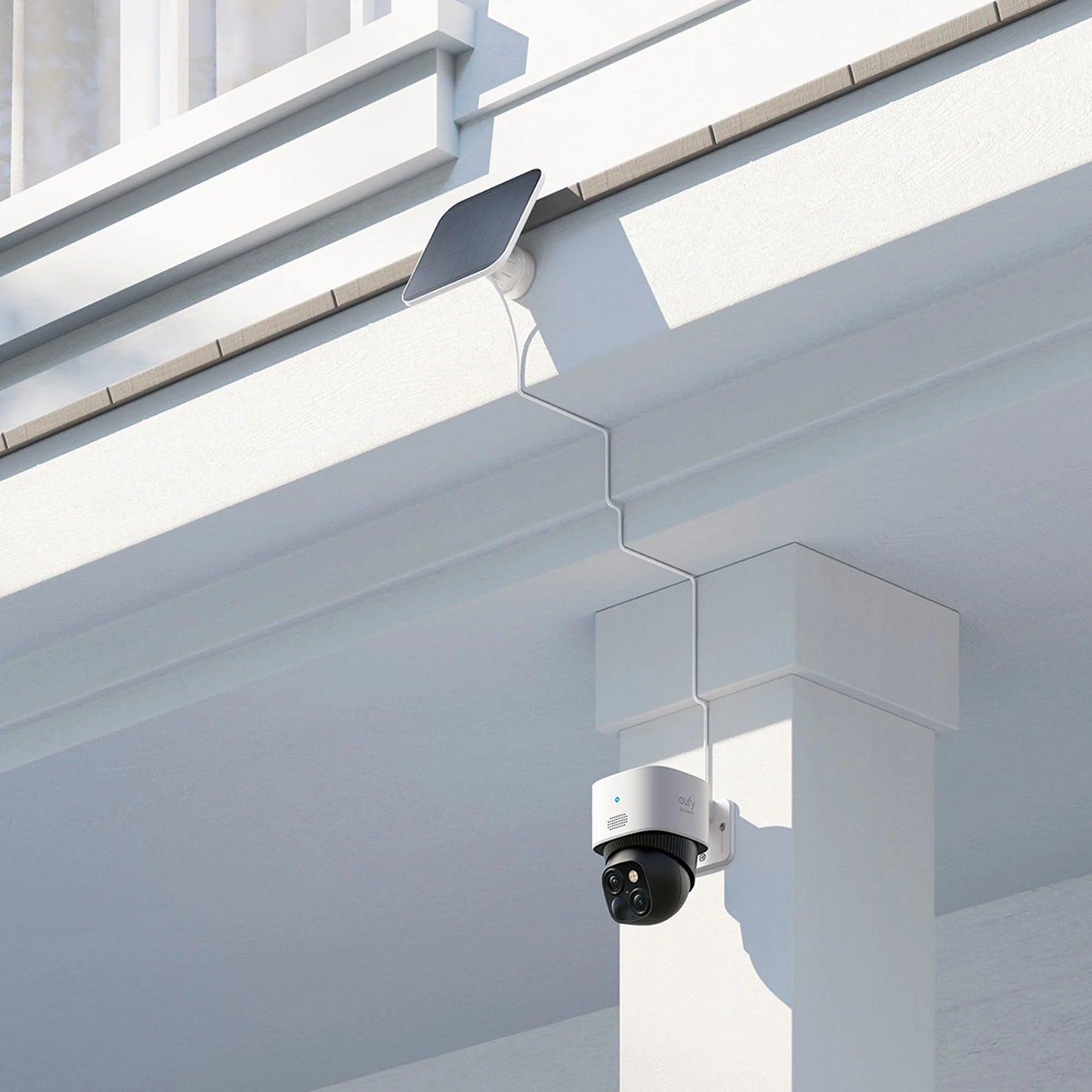 eufy Security – SoloCam S340 Outdoor Wireless 3k Security Camera with Dual Lens – White