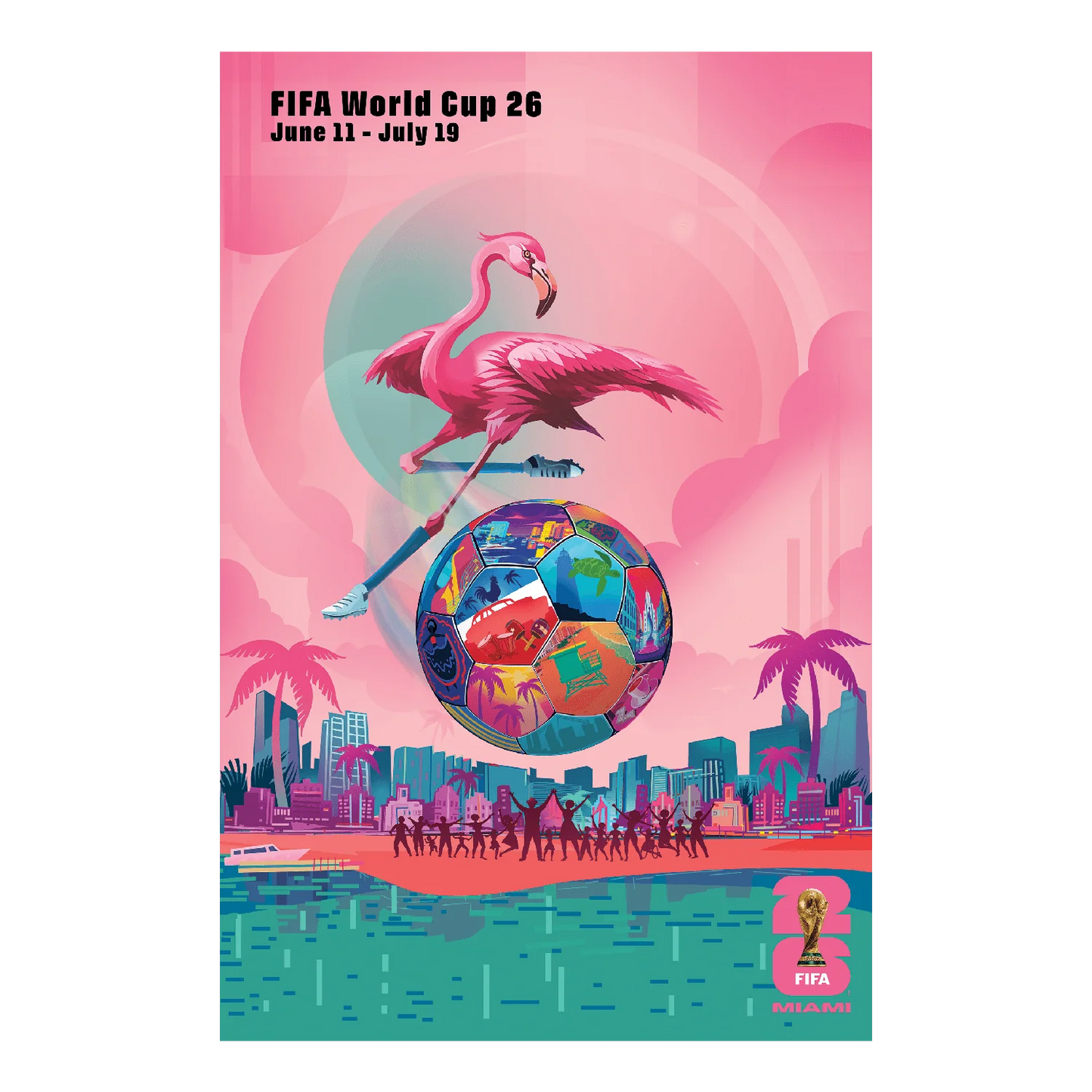 FIFA World Cup 2026™ Miami Host City Poster